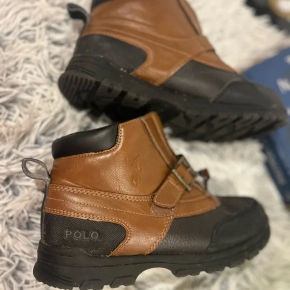 Polo by Ralph Lauren Kids Brown and Black Boots